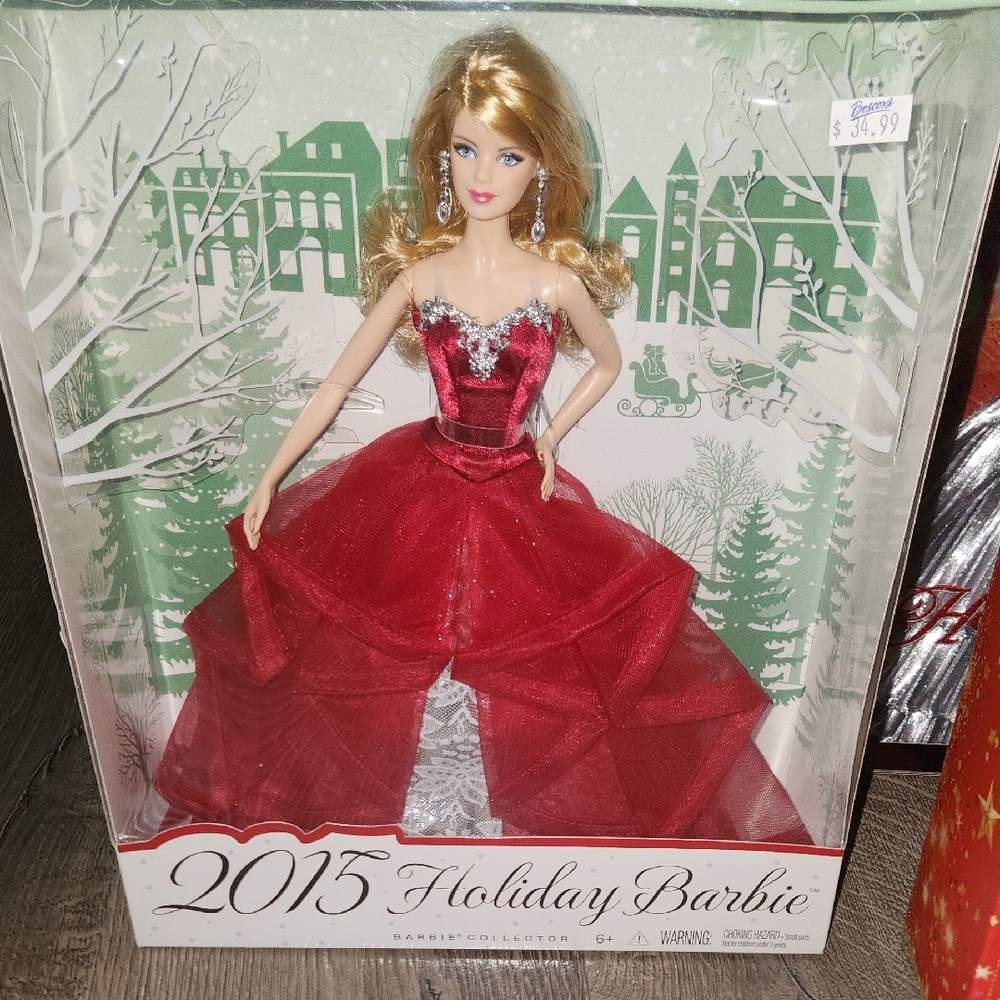 Barbie Holiday Doll in Sparkling Red Gown